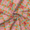 Printed Popelin NINA Red / Pink